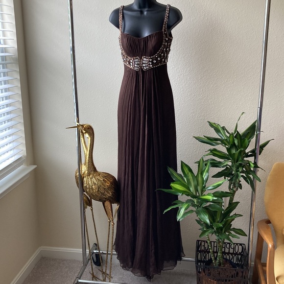 Pronovias Brown Cocktail Dress - Picture 5 of 13